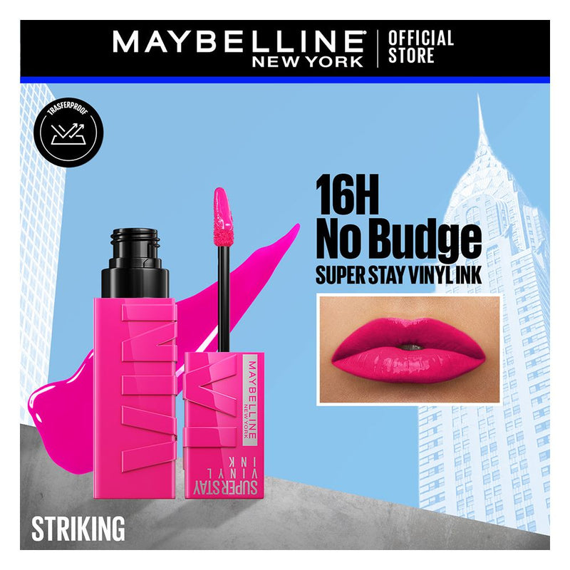 Maybelline New York - Superstay Vinyl Ink Longwear No-Budge Liquid Lipstick, 150 Striking